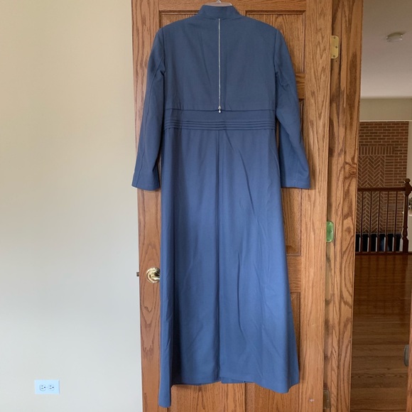 NWOT Alvina woman topcoat abaya dress sz 44 blue - Picture 6 of 8